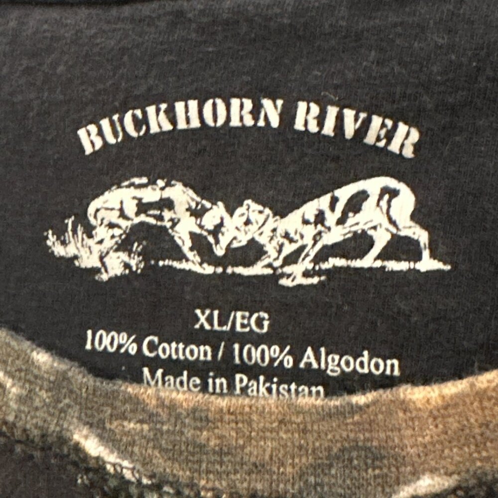 Buckhorn River Camouflage Deer Hunters Short Sleeve Hunting Tee Shirt - Picture 4 of 8